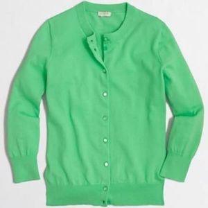 J. Crew Clare Cardigan in Green